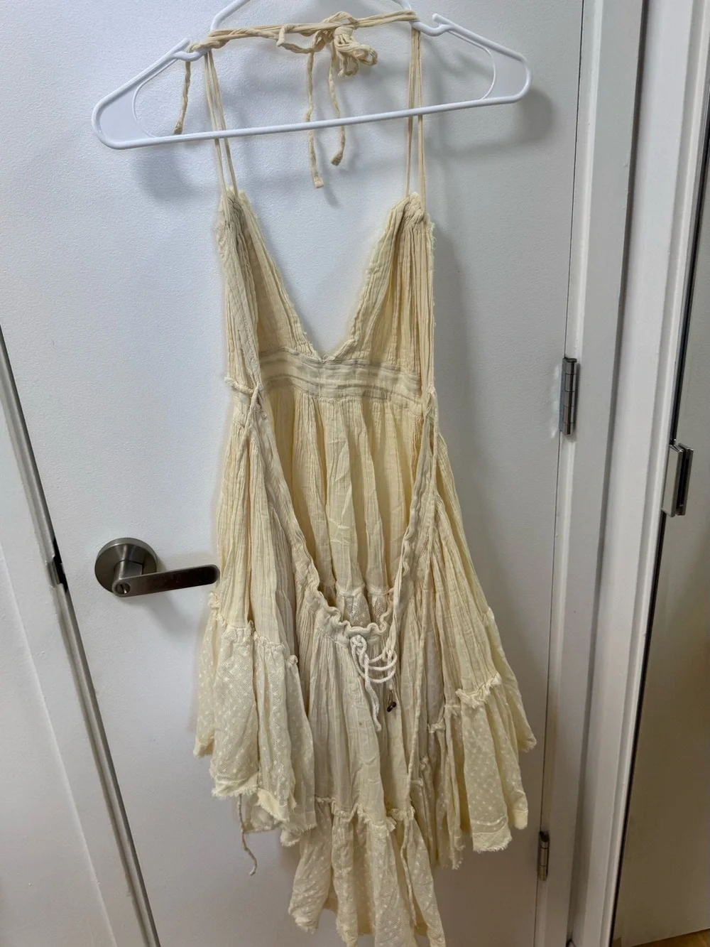 Free People Cream Backless Tiered Sundress - Picture 2 of 2